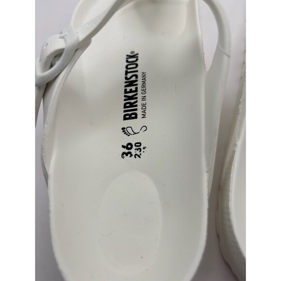 Birkenstock Gizeh Essentials EVA Women’s Sandals White Size 5 - Picture 8 of 9